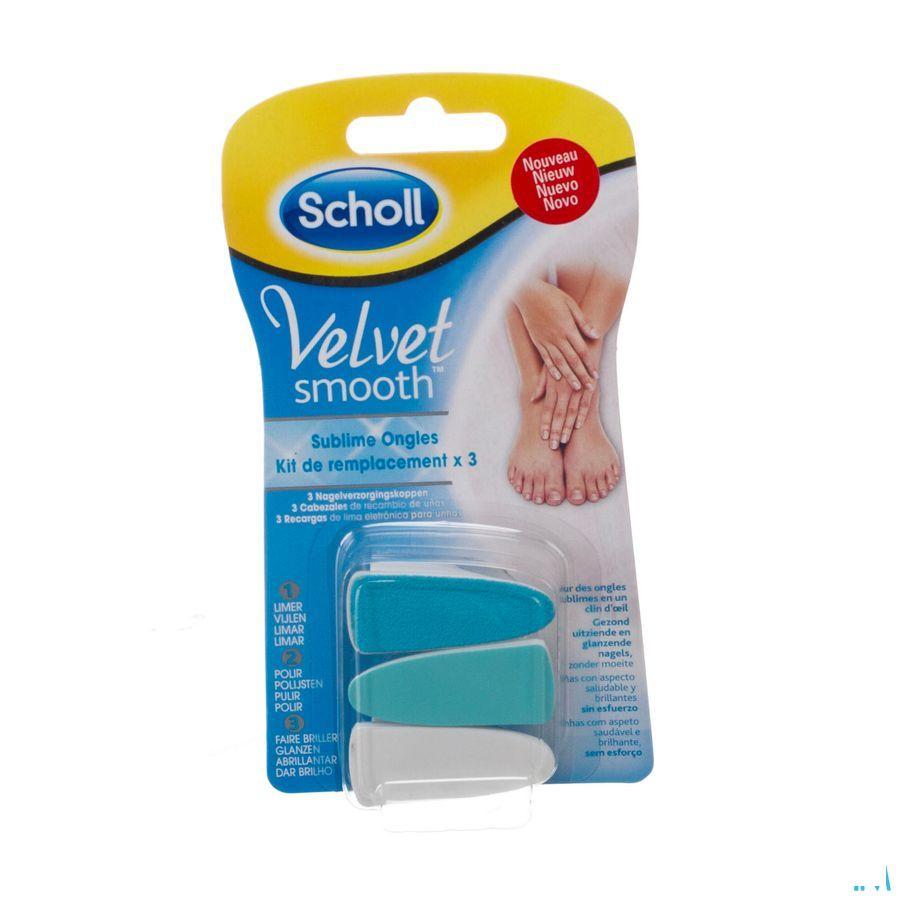 Scholl Velvet Smooth Subl. Ongles Tetes Recharg. 3