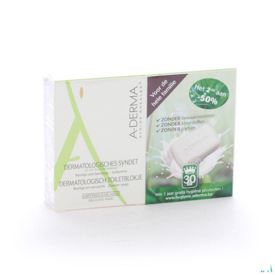 Aderma Havermelk Duo Wasstuk 2x100 gr  -  Aderma