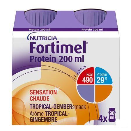 Fortimel Protein 200 ml Tropical Gember 4X200 ml  -  Nutricia