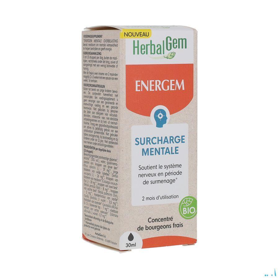 Herbalgem Energem Surcharge Mentale Goutte 30 ml