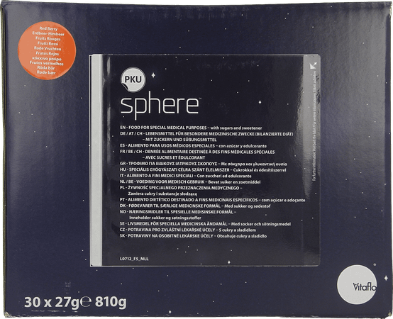 Pku Sphere 15 Rode Vruchten 30 X 27G