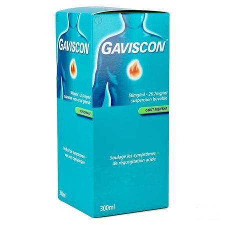 Gaviscon Menthe Munt Suspensie Drink 300 ml