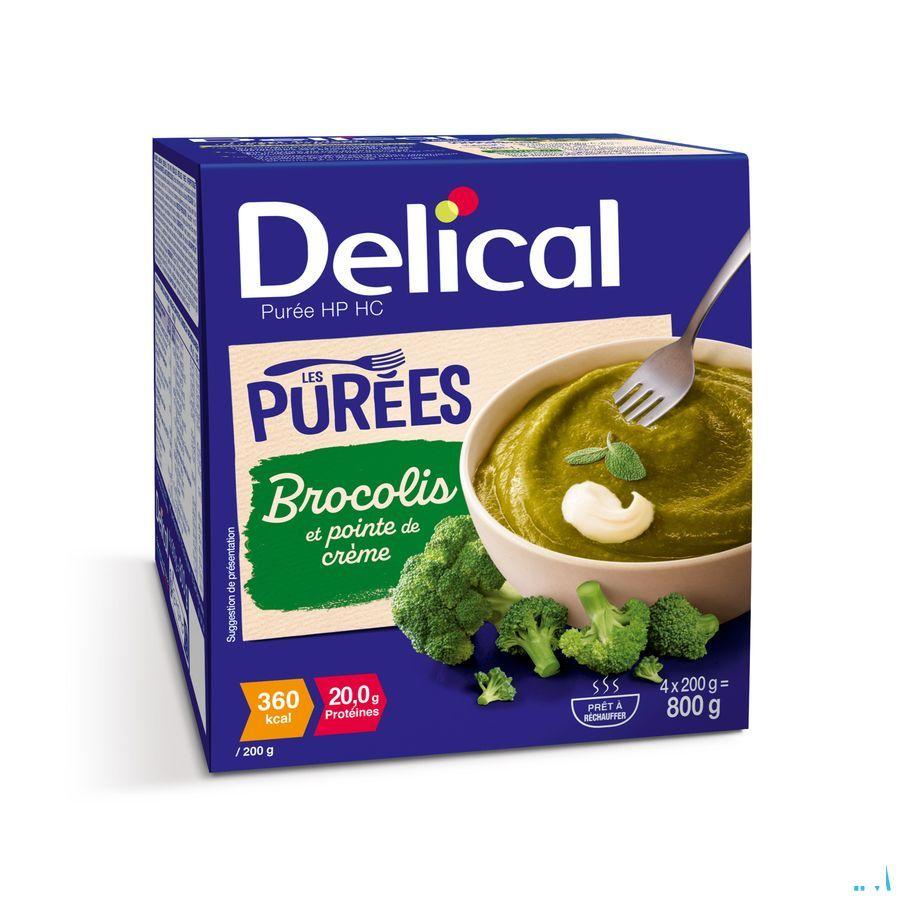 Delical Puree Brocolis Hphc 4 x 200 gr
