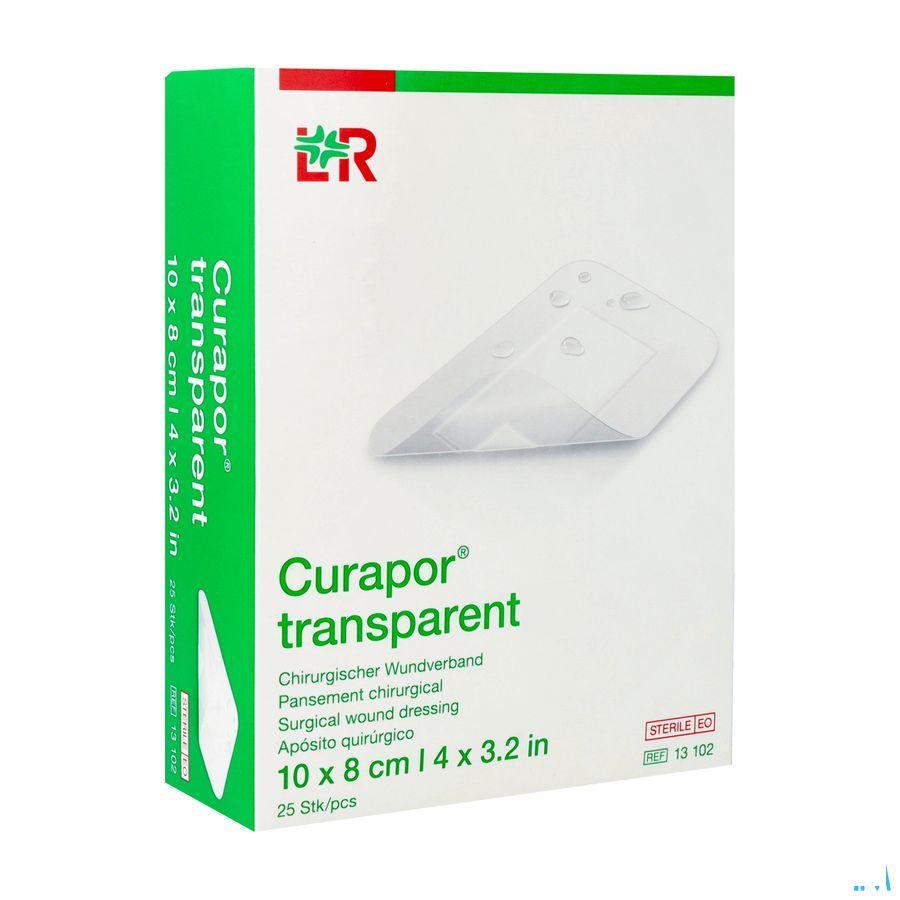 Curapor Transparant Steriel 10cmx 8cm 25 13102  -  Lohmann & Rauscher