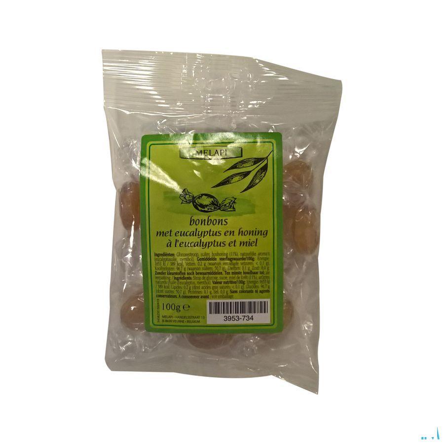 Melapi Bonbons Eucalyptus Honing 100 g Revogan