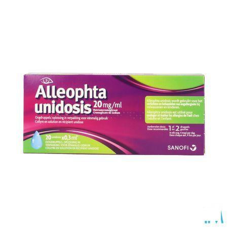 Alleophta 20 mg/ml Oogdruppels Unidosis 20x0,3 ml