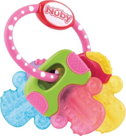 Nuby Clefs Dentition Refrigerante Rose 3m +   -  New Valmar