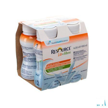 Resource 2.0 Fibre Neutraal 4x200 ml 12100792  -  Nestle