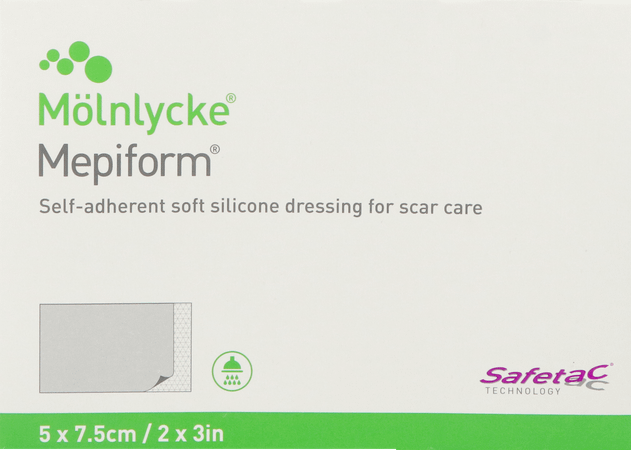 Mepiform Verband Adhesive Litteken Ster 5x 7,5cm 5 pc/st  293200  -  Molnlycke Healthcare