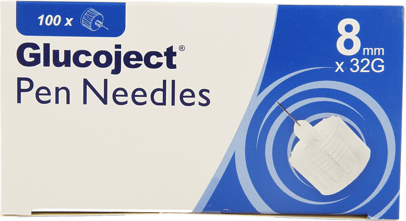 Glucoject Pen Needles 8mm 32g  -  Menarini