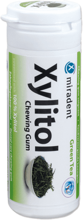 Miradent Kauwgom Xylitol Groene Munt Zs 30  -  Eureka Pharma