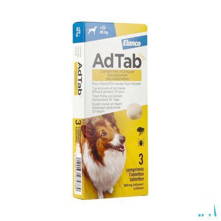 Adtab 900 mg Chien >22Kg-45Kg Comp A Croquer 3