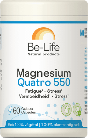 Magnesium Quatro 550 Be Life Pot Capsule 60  -  Be-Life