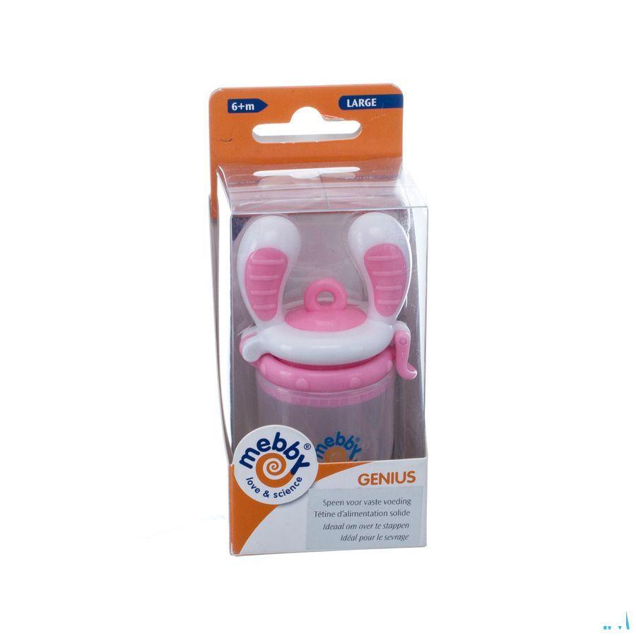 Genius Tetine Alimentation Solide Large Rose  -  Bomedys