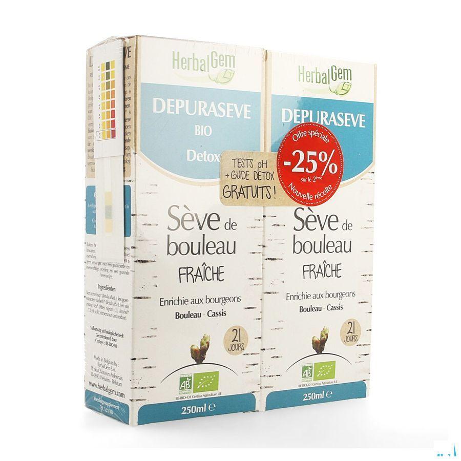 Herbalgem Depuraseve Duo Bio 2x250 ml Fr  -  Herbalgem