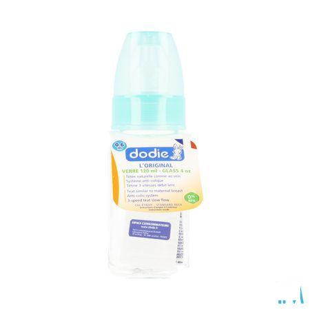 Dodie Zuigfles Glas Groen Anijs 1lftd 120 ml