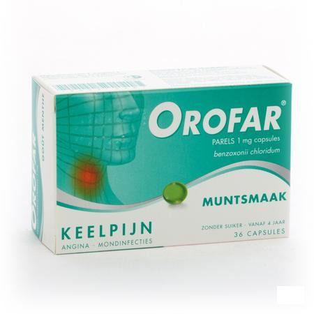 Orofar Menthe-munt Forte 36 Perles