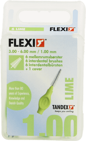 Flexi Green Borsteltje Tapered Interdentaal 6  -  Deprophar