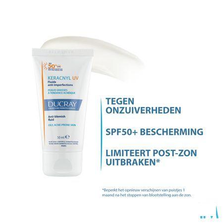 Ducray Keracnyl Fluide Uv50 + Anti Onzuiverheden 50 ml  -  Ducray Benelux