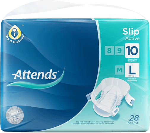 Attends Slip Active 10 Large 1x28