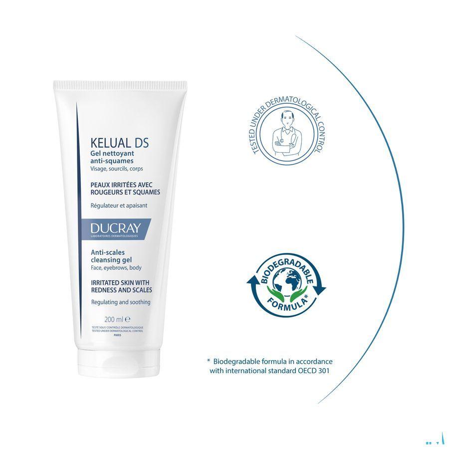 Ducray Kelual Ds Reinigingsgel A/Schilfers200 ml