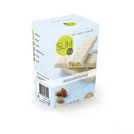 Slimdiet Reep Amandel 5x50 gr  -  Slimdiet Bv