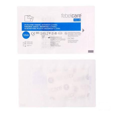 Febelcare Med3 Pans. Adh. Ster. Wtp 7X5Cm 5