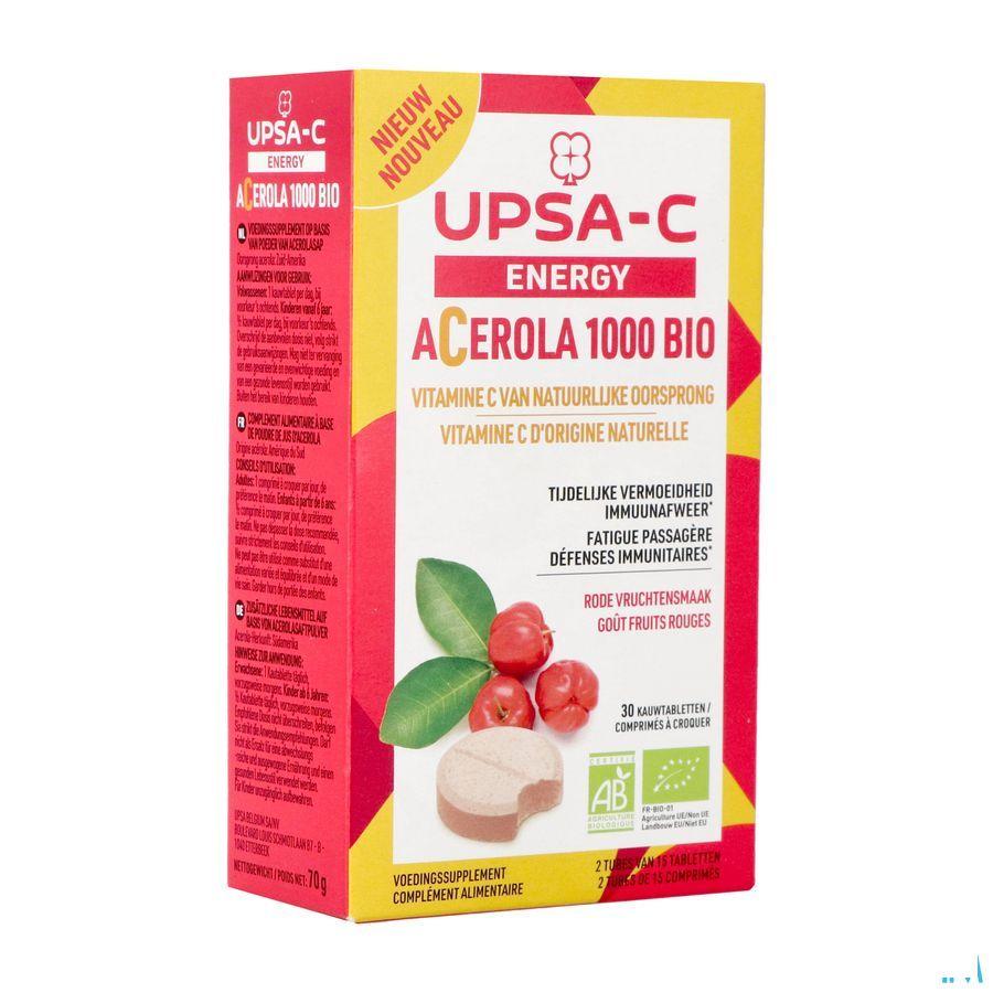Upsa C Energy Acerola 1000 mg Kauwtabl 30