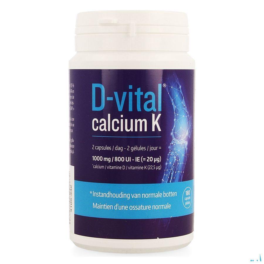 D Vital Calcium K Caps 180  -  Will Pharma