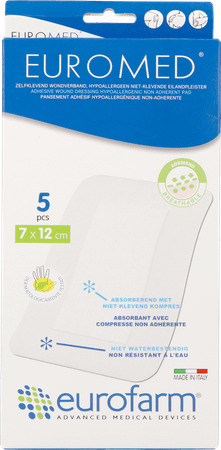 Euromed 7x12cm 5 Eilandpleister Steriel  -  I.D. Phar