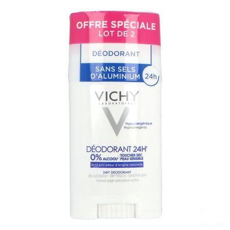 Vichy Deo React. H zonder alu Zout Stick 24u 40 ml  -  Vichy