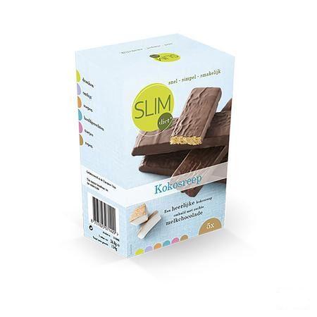 Slimdiet Reep Kokos 5x50 gr  -  Slimdiet Bv