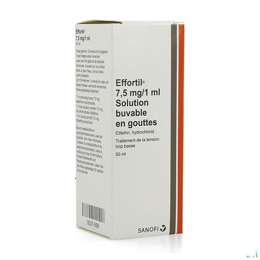 Effortil Gouttes 50 gr 0,75 %