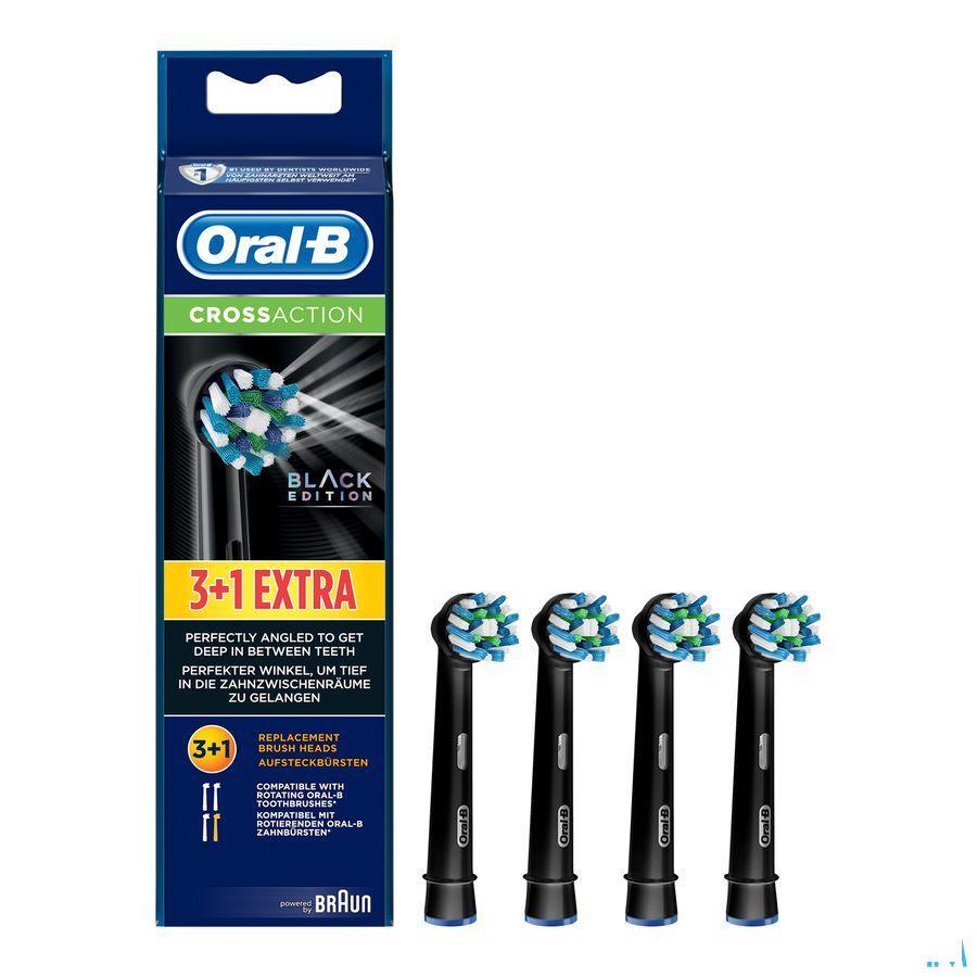 Oral-B Refill Crossaction Black 3+1