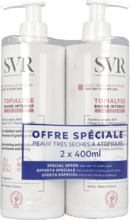 Topialyse Balsem Duo Flacon Pompe 2x400 ml  -  Svr Laboratoire