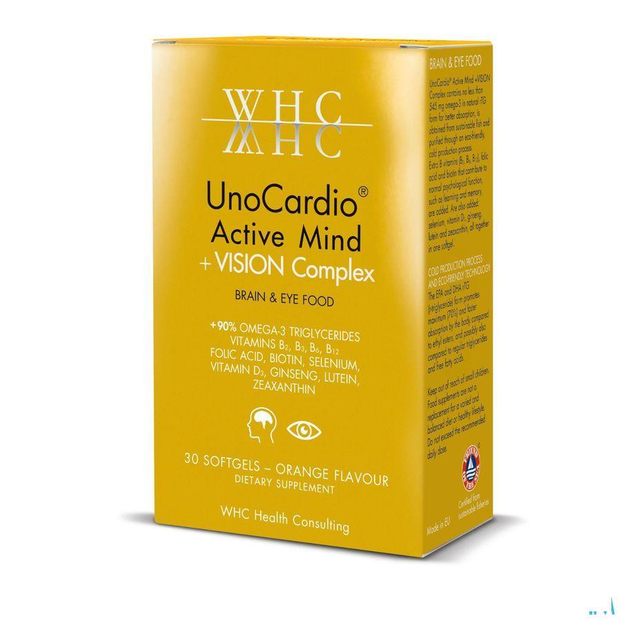 Unocardio Active Mind + Vision Complex Softgels 30