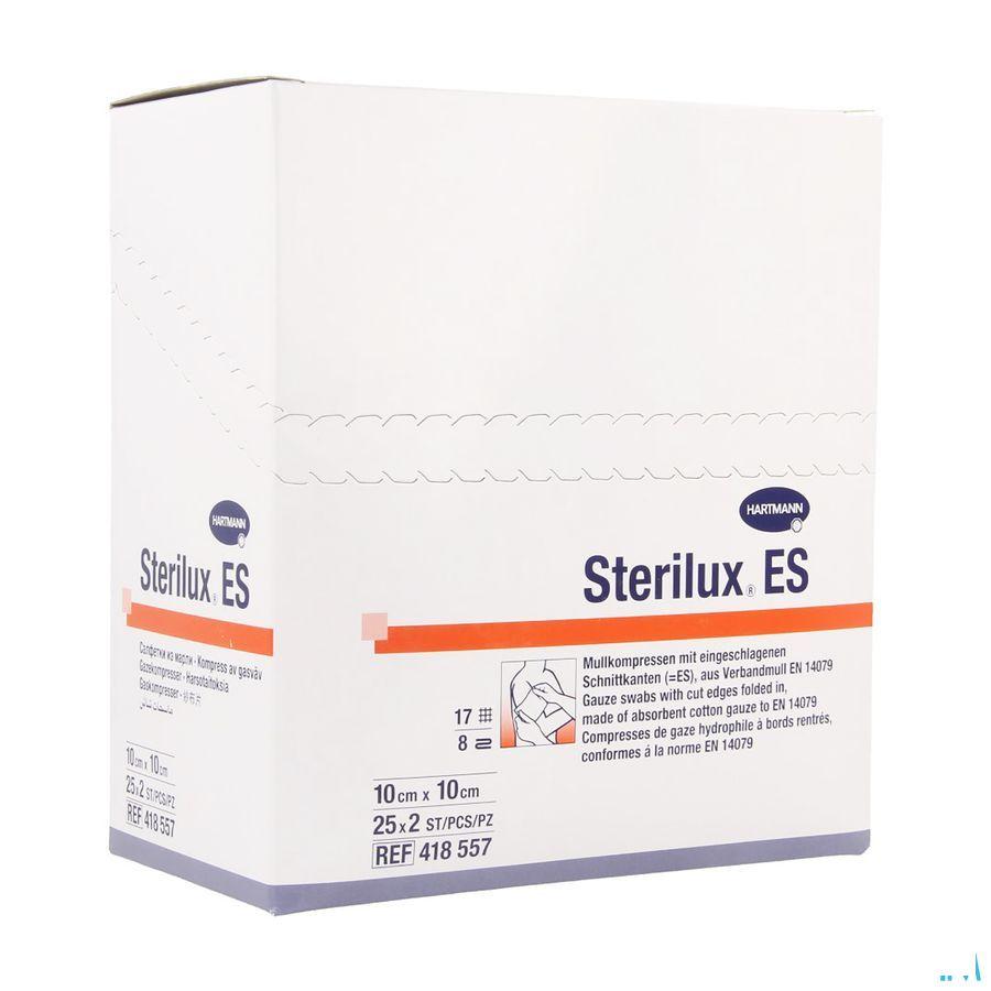 Sterilux Es 10x10cm 8l.st. 25x2 P/s  -  Hartmann