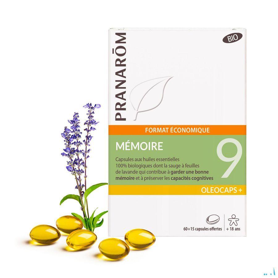 Oleocaps+ Bio 9 Geheugen Maxi Caps 75  -  Pranarom