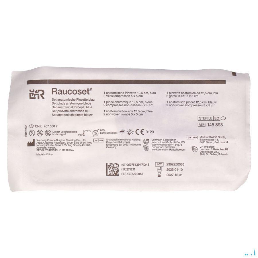 Raucoset Set Anatomisch Pincet Blauw 145893