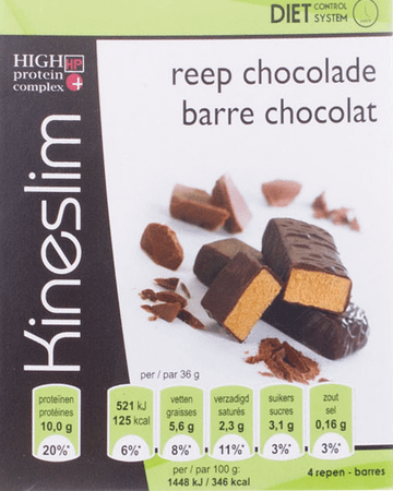 Kineslim Barre Chocolat 4x36g  -  Ocebio