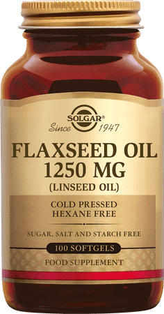Solgar Flaxseed Oil (huile Lin) Softgel 100x1250 mg  -  Solgar Vitamins