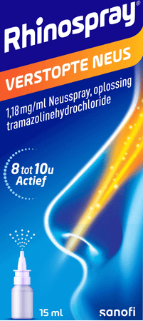 Rhinospray verstopte Neus 1,18mg/ml Neusspray 15 ml