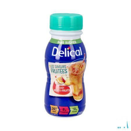 Delical Drink Multivruchten Z/Suiker 4 x 200 ml