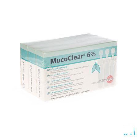 Mucoclear 6% Nacl Ampullen 60x4 ml  -  Henrotech