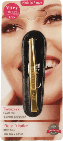 Vitry Prestige Pince Epiler Oblique Inox 4016  -  Vitry