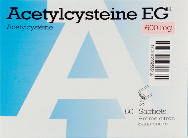 Acetylcysteine EG Sachets 60x600 mg  -  EG