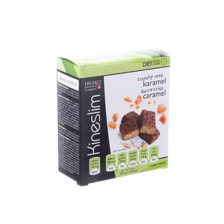 Kineslim Crunch Reep Karamel 3x40 gr  -  Ocebio