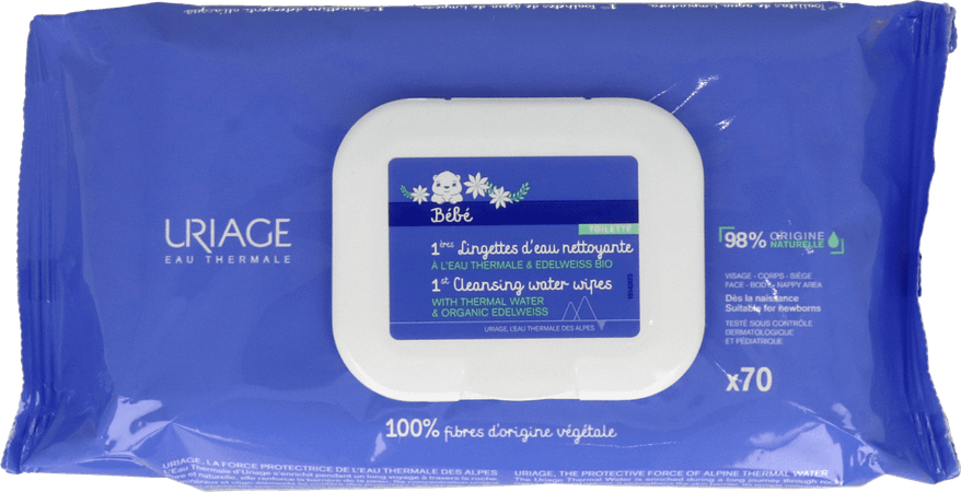 Uriage 1Ere Lingettes Nettoyant 70