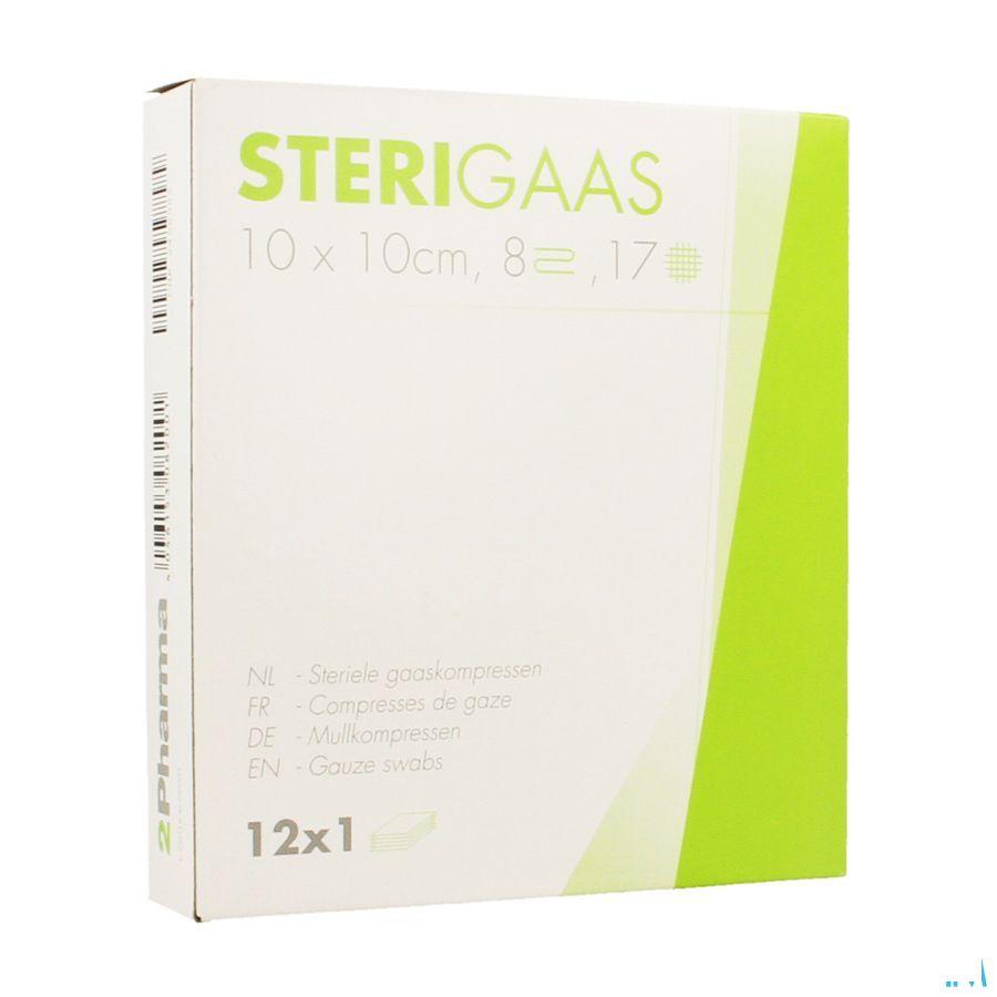 Sterigaas Kompres Steriel 8l 10,0x10,0cm 12x1