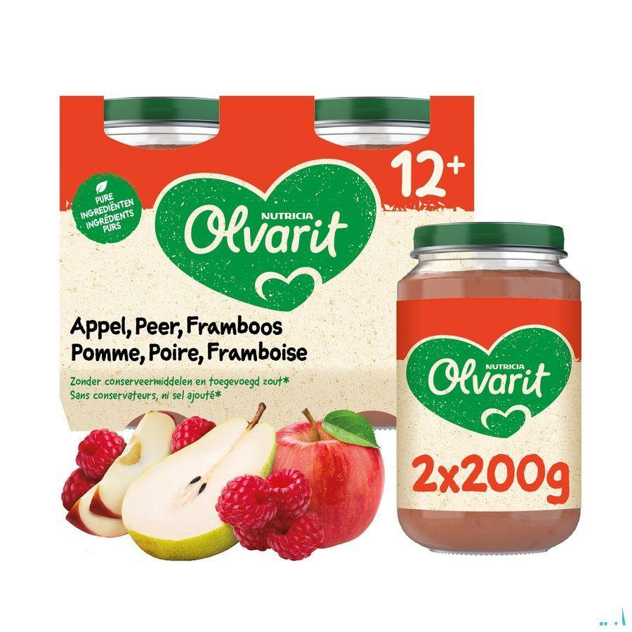 Olvarit Appel Peer Framboos 2x200 gr 12m55  -  Nutricia